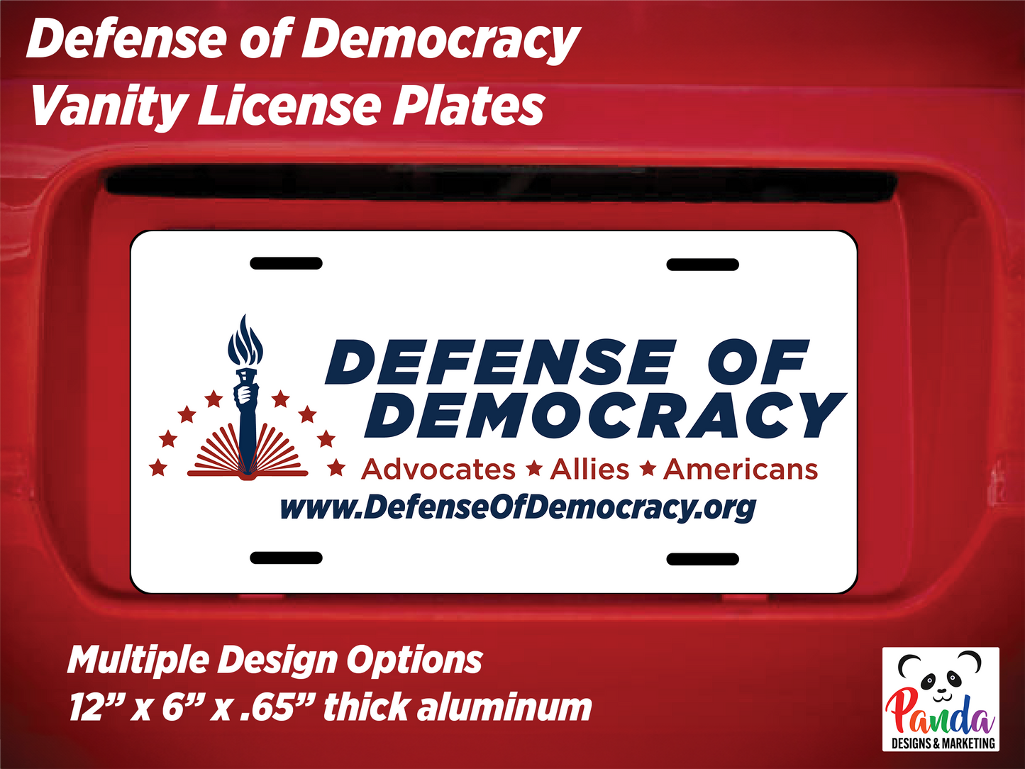 License Plates - Defense of Democracy