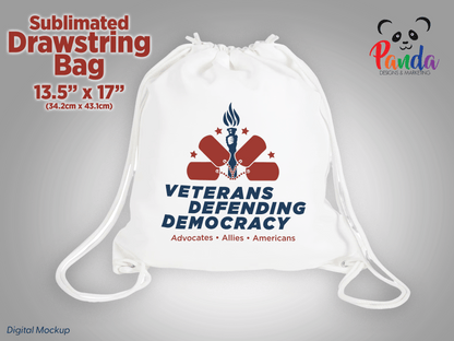 Drawstring Backpack Veterans Defending Democracy