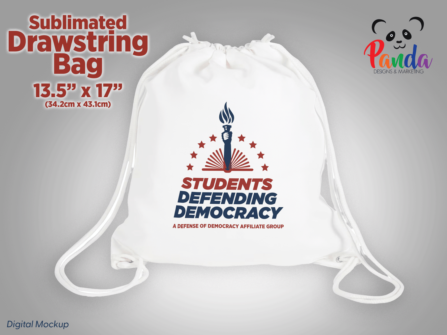 Drawstring Backpack Students Defending Democracy
