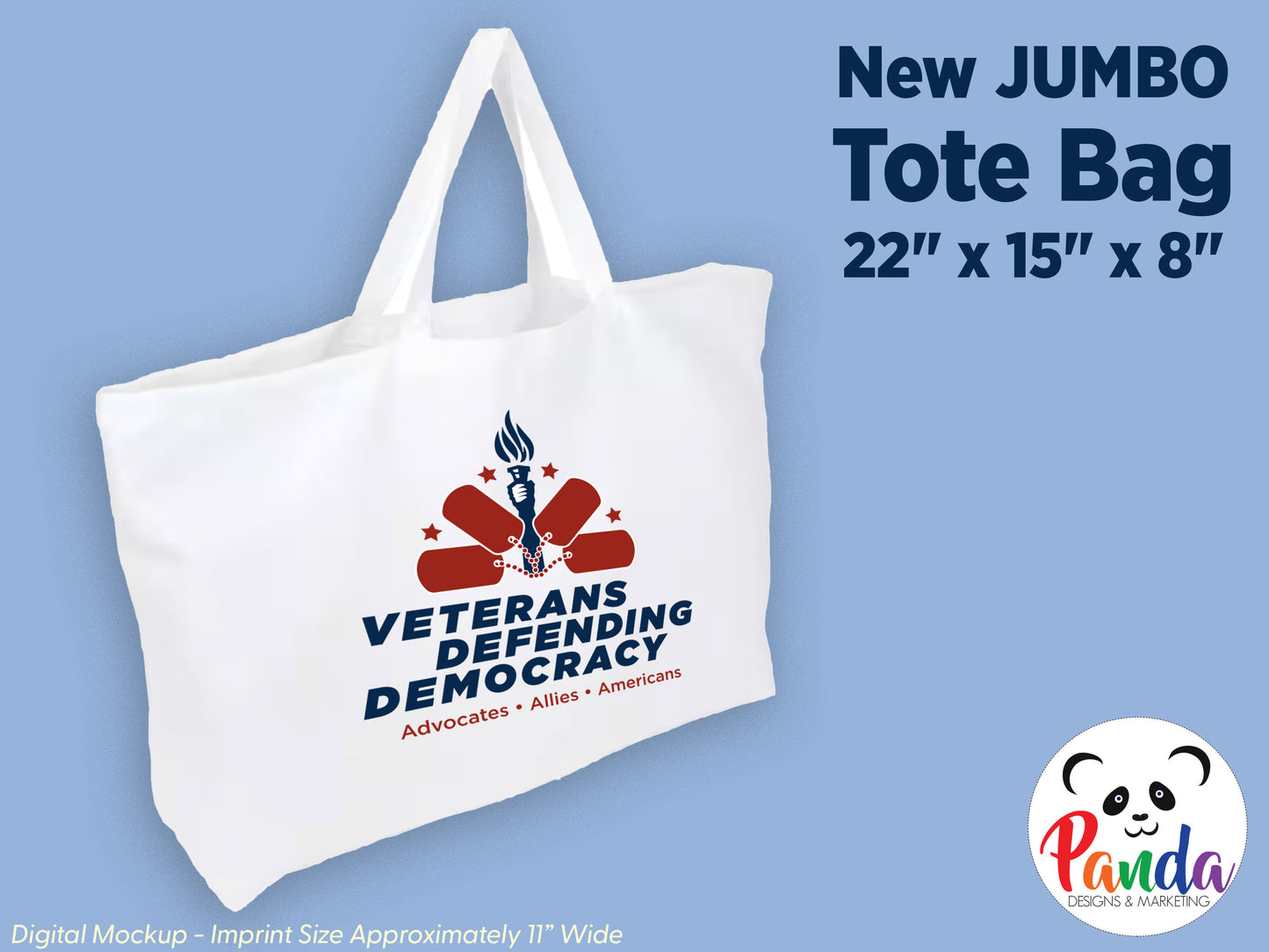 Tote Bag Veterans Defending Democracy