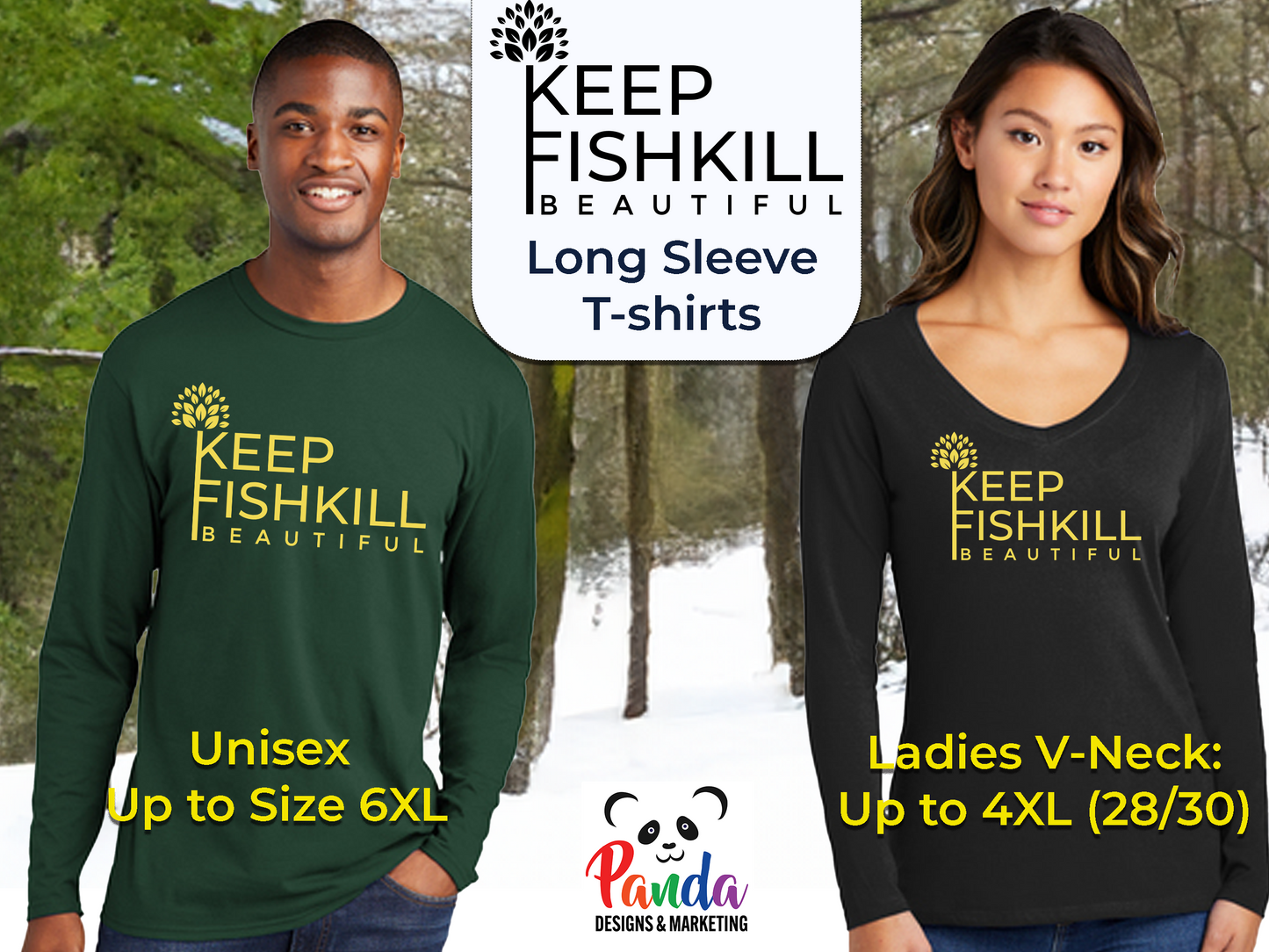 Long Sleeve T-shirt - Keep Fishkill Beautiful - Unisex or Ladies