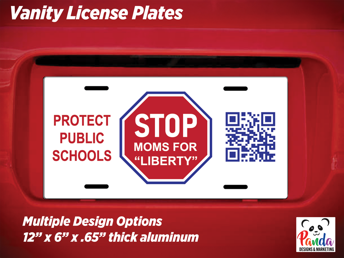 License Plate - STOP Moms for Liberty