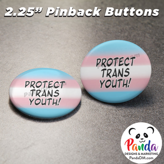 Protect Trans Youth Pin Button