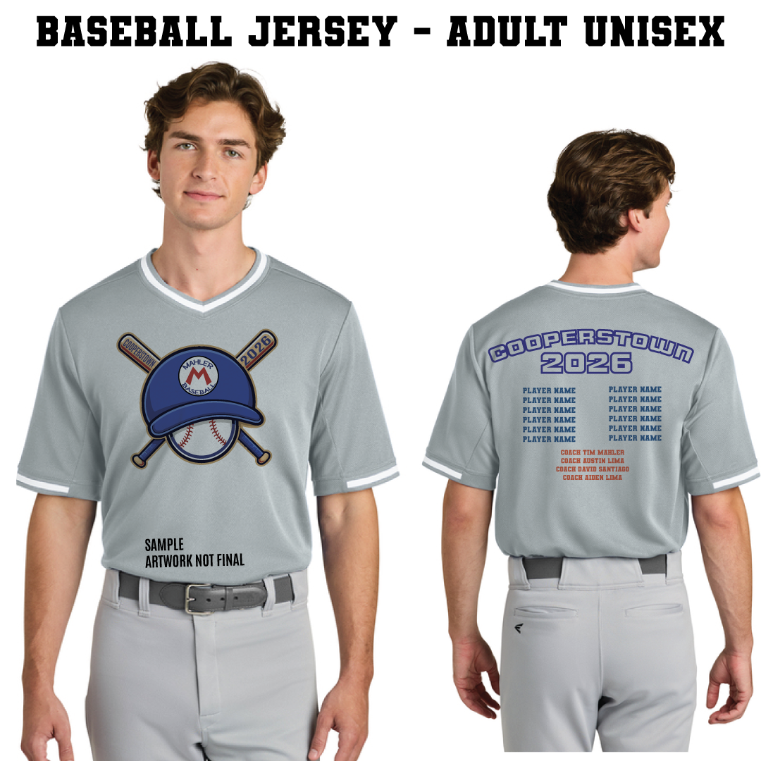 Men's / Unisex  Adult Shirts and Hoodies - Cooperstown 2026