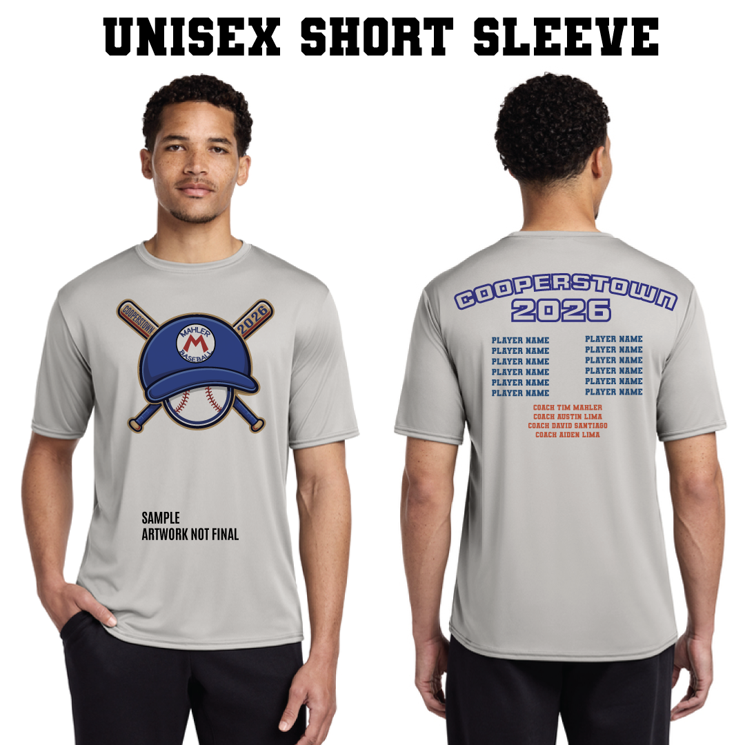 Men's / Unisex  Adult Shirts and Hoodies - Cooperstown 2026