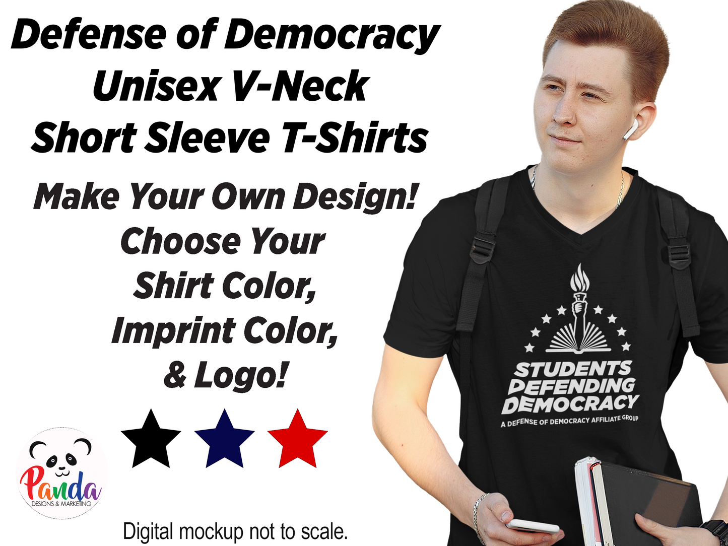 Students Defending Democracy Cotton T-shirts - All Styles and Colors!