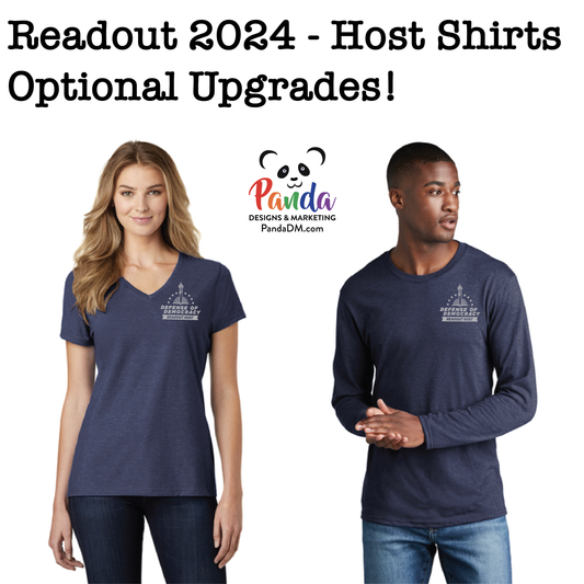 ReadOut Host Shirts Optional Upgrades