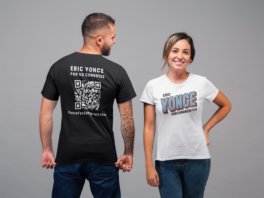 Yonce For Congress Unisex T-Shirt - Front and Back Imprint