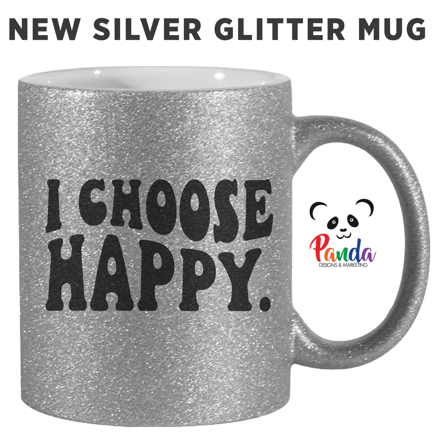 I CHOOSE HAPPY. Ceramic Mug (multiple sizes)