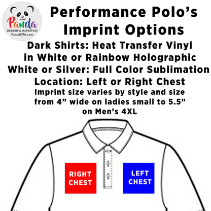 Sublimated Performance Polos - Defense of Democracy