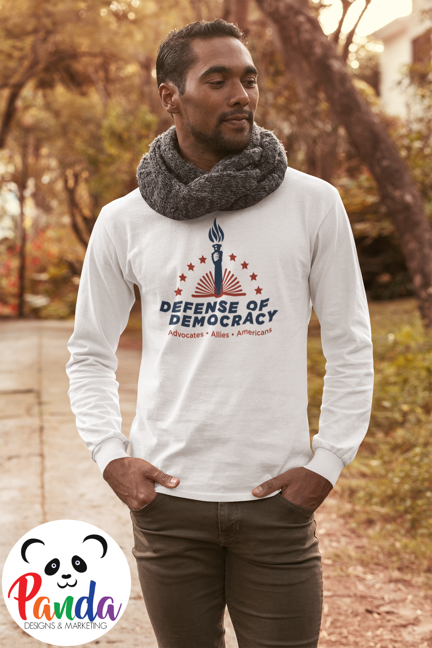 Sublimated T-shirts Defense of Democracy T-shirt - Short or Longsleeve