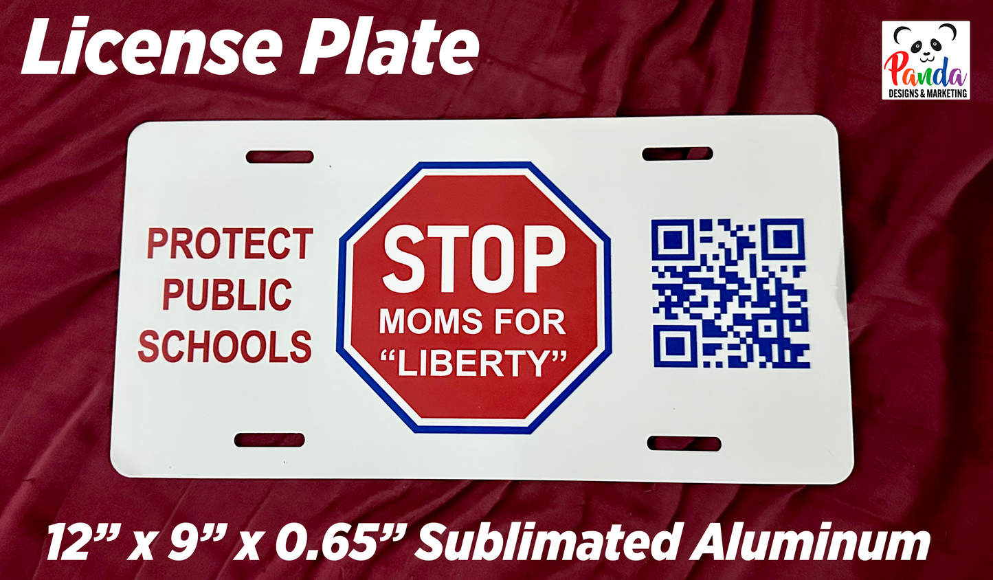 License Plate - STOP Moms for Liberty