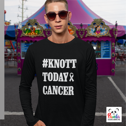Knott Today Cancer Cotton Long Sleeve T-shirt