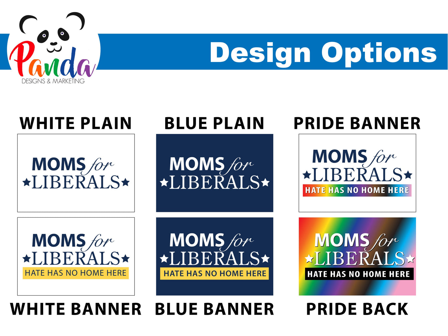 Moms for Liberals Car Magnets - Parody of Moms for Liberty.  30mil full color sublimated. Waterproof. Multiple versions.  Pride colors