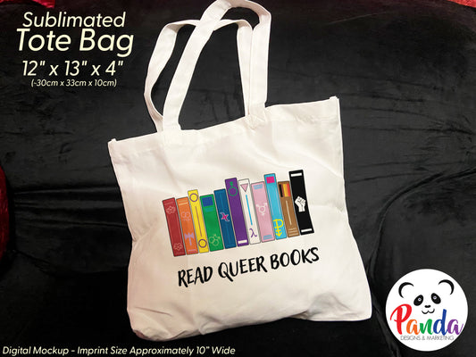 Read Queer Books Tote Bag.