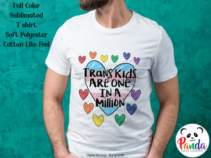 Trans Kids are One in a Million Sublimated T-Shirt (Short or Longsleeve)