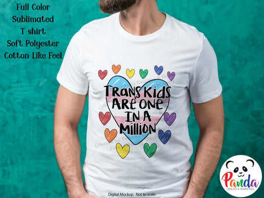 Trans Kids are One in a Million Sublimated Shirts