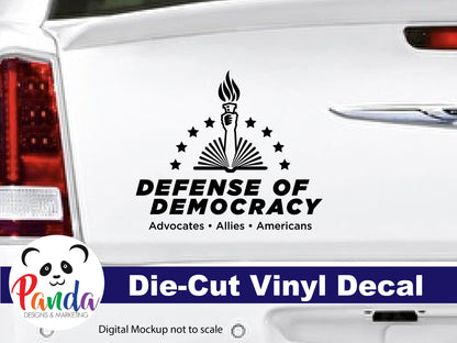 Die-Cut Vinyl Defense of Democracy Decal