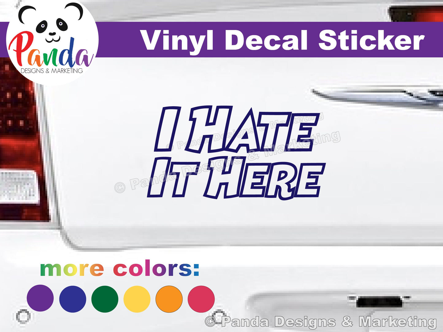 I Hate It Here Vinyl Decal