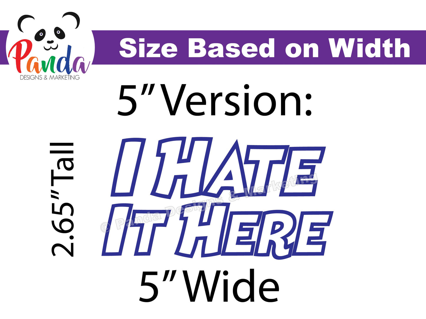 I Hate It Here Vinyl Decal