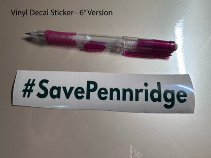 Save Pennridge School District Vinyl Decal.