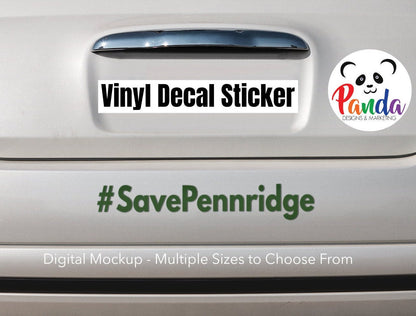 Save Pennridge School District Vinyl Decal.