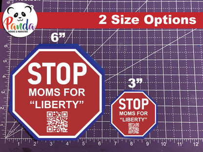 STOP Moms for Liberty Logo Stickers
