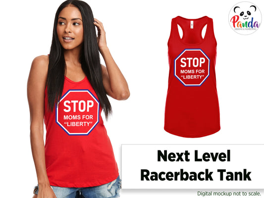 STOP Moms for Liberty Ladies' Racerback Tank Top
